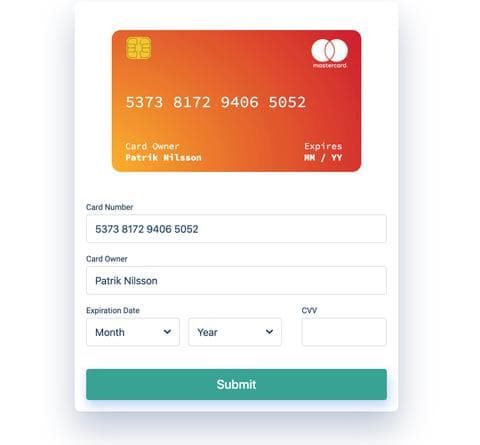 Build a credit card form with Vue.js - Write JavaScript